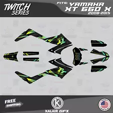 Graphics Kit for Yamaha XT 660X (2008-2015) XT-660X Twitch Series - Lime