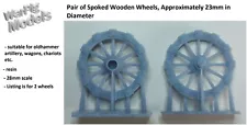 Wooden Spoked Wheels for Artillery Cart Wagon 28mm - 32mm Scale *NEW* Oldhammer