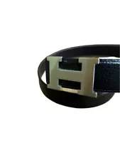 HERMES Constance Men's Belt Black with H Buckle