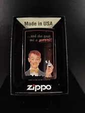 New Zippo Lighter ”AND SHE GAVE ME A ZIPPO” New Never Struck