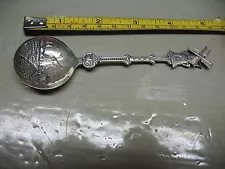 DUTCH WINDMILL SPOON w/ ROTATING VANES 5'' LONG