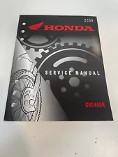 2009 CRF450R CRF450 R Honda OEM Factory Service Manual Repair Shop Book (For: 2009 Honda CRF450R)