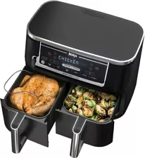 New ListingNinja - Foodi 6-in-1 10-qt. 2-Basket Air Fryer DualZone - Very Good Condition