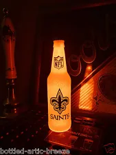 NFL New Orleans Saints Football 12 oz Beer Bottle Light LED lamp sign tickets