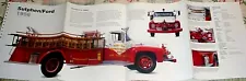 OUT OF PRINT ~ Original Sutphen / Ford Fire Truck - Fire Engine Poster ~ NICE