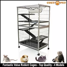 Cozy Pet Rodent Cage for Rat, Ferret, Chinchilla, or other Small Pets RC02