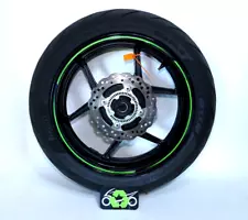 2020 13-23 KAWASAKI NINJA 636 ZX6R REAR WHEEL BACK RIM STRAIGHT +TIRE 254114 OEM (For: 2019 Kawasaki)