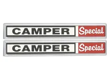 1970-72 F250 Cowl Side Emblems Camper Special Red Pair F350 Truck Ford New