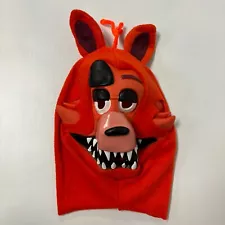 Five Nights at Freddy’s Foxy Fox Plush Orange Costume Rubber Mask One Size - EUC