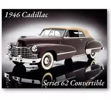 1946 Cadillac Series 62 Convertible Retro Refrigerator Locker Tool Box Magnet