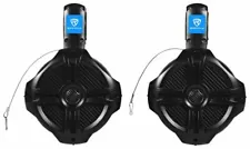 Pair Rockville RWB65B 6.5" Black 2 Way 250 Watt Marine Wakeboard Tower Speakers