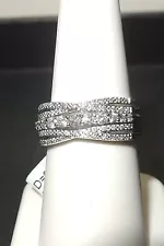 MULTIPLE DIAMONDS SET IN WHITE GOLD BAND- ESTATE SALE- CLOSE OUT SALE- CLEARANCE