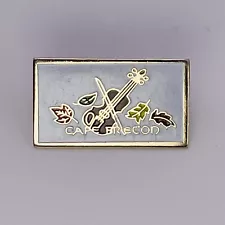 Cape Brecon Fall Leaves With Violin Pin - Lapel, Hat - Collectible