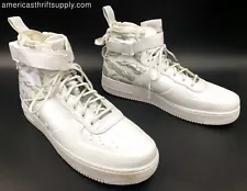 Nike SF Air Force 1 Mid 'Winter Camo' Men's White/Grey Sneakers - Size 12 (+COA)