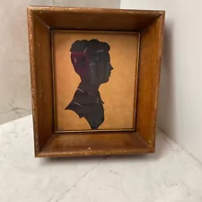 Vintage 'Woman in Old' Collection Decorative Paper Silhouette Portrait Frame