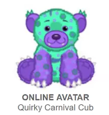 Webkinz Classic Quirky Carnival Cub *Code Only* (~messaged~)