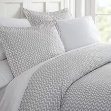 Duvet Cover Queen Light Gray - Experience Hotel-Comfort with Unparalleled Sof...