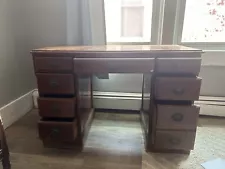 old wooden desk