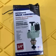 Orbit Water Valve Converts 3/4" Manual Sprinkler To Automatic