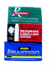 3 Boxes - Remington 38mag - Frontier 38mag - Speer Lawman 357 Sig - Empty Boxes