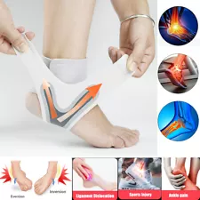 Ankle Support Brace Compression Sleeve Plantar Fasciitis Pain Relief Foot Wrap