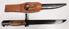 Rare Original WWII Japanese Type 100 Paratrooper Bayonet Knife , Scabbard