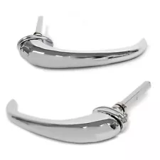 48-52 Ford F1 F-Series Pickup Truck Outside Door Handle Chrome PAIR