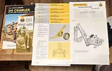 1962 JOHN DEERE 1010 CRAWLER SALES CATALOG SPEC SHEETS BROCHURE MAILER + MORE