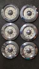 Set of 6 1955-1960 Ford Thunderbird Fairlane 10.5" Poverty Dog Dish Hub Caps