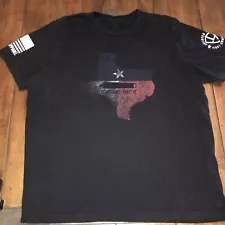 Nine Line Men's Short Sleeve 2XL Black “Come And Take It” Texas Flag Cannon