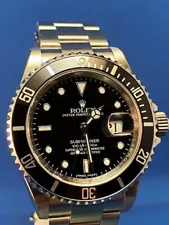 ROLEX 16610 STAINLESS STEEL SUBMARINER 100% BRAND NEW ALL SICKERES COMPLETE SET