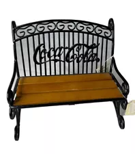 coca-Cola Retro collectible bench Wood and iron decoration NEW /Vintage￼