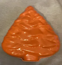 Vintage Colorful Nordic Ware Orange Christmas Tree Bake Salad Mold Cake Pan NEW