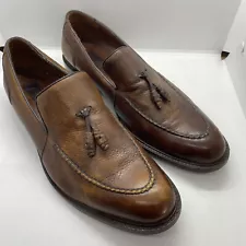 Franco Cuadra Men's Dress Shoes Size 29.5 Leather Cognac US Size 11 Slip On Shoe