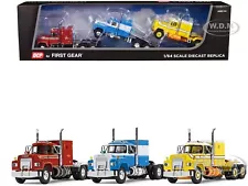 MACK R SLEEPER TRIO SET OF 3 PIECES 1/64 DIECAST MODELS DCP/FIRST GEAR 60-1250