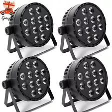 4 PCS 120W LED PAR 64 Stage DMX Light RGBW DJ Disco Party Wedding Uplightingð¥