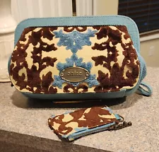 Cake Petunia Pickle Bottom Diaper Bag Purse Clutch Zipper Aqua Teal Change Purse