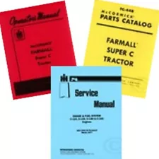 Farmall Super C Service Operators Owners Parts Manual