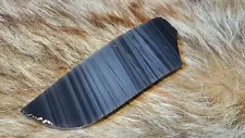 SEASCAPE OBSIDIAN Flint Knapping Primitive Skinning Knife Preform Blade Blank