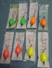 Modified Mullet Rig Floats with "Keeper Hook" Lot (8) Custom Made in USA CFISHON