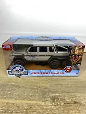 MERCEDES G 63 AMG 6x6 PICKUP SILVER "JURASSIC WORLD" 1/24 DIECAST JADA