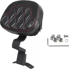 For Harley Driver Backrest Middle Red Stitching Street Glide CVO FLHXSE 2010-22 (For: 2010 Street Glide)