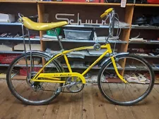 Original Kool Yellow CG March 1971 Schwinn Stingray Manta Ray 5-Speed Bicycle