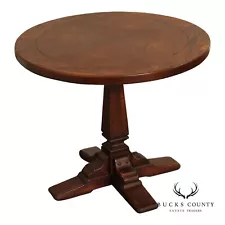 Romweber Viking Oak Round Top Pedestal Breakfast Table