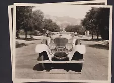 C 1930's Photos 1929? Mercedes Benz Limousine California Plates 4X-87-70