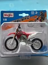 Red Honda CRF450R 1:18 Dirt Motorbike Motorcycles Kids Model Diecast Toy Bike