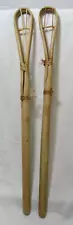 Native American Boy Men's Seminole Creek Stickball Game Sticks Set 24-1/4" Long