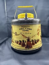 Coast to Coast Vintage Beverage Jug - RARE - probably 1950's. Great graphics