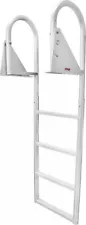 3005.3473 Heavy Duty Flip-Up Dock Ladder with Comfortable round Tube Frame - 4 S