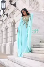 SALE!! Royal Zari Work Islamic Elegant Dubai Moroccan caftan Arabic Party Wear